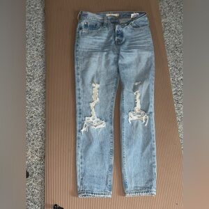 Levi's Light Blue Distressed Boyfriend Jeans